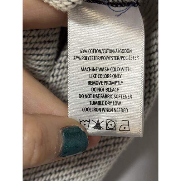 Marc New York Women's L Gray Hoodie Athleisure Textured Colorblock Gorpcore - Picture 5 of 7